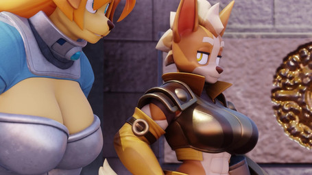 5_fingers 5_toes abs angry anthro arena armor ass_up attack big_breasts black_eyes blue_clothing blue_eyes breasts celebration cheering cleavage clothed clothing coliseum collar confident critical_roll defeat defeated defeated_heroine dialogue eyebrows feet female fingers footwear fur gate gauntlets_(weapon) gloves green_body group hair handwear humanoid_feet humanoid_hands humor interrupted_speech k.o. long_hair long_nose low_framerate male markings metal mohawk multiple_angles multiple_poses navel number orange_body orange_fur orange_hair pauldron plantigrade pointy_ears ponytail pose rock sand shocked stone_wall tall text throwing_object toeless_footwear toes trio unconscious wall_(structure) white_markings wounded yellow_body yellow_clothing yellow_eyes yellow_fur turborenegade flapcats_(modeler) thebredfactory_(va) xaiarts_(modeler) dog_knight_rpg jeane_(ceehaz) nix_(ceehaz) bird_dog canid canine canis domestic_dog goblin golden_retriever herding_dog humanoid hunting_dog mammal pastoral_dog retriever welsh_corgi 16:9 2025 3d_(artwork) 3d_animation 4k absurd_res animated digital_media_(artwork) english_audio hi_res long_playtime sound voice_acted webm widescreen