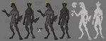 4_toes 5_fingers abs anthro athletic athletic_anthro athletic_male black_hair black_nose blonde_highlights butt chin_piercing ear_piercing ear_ring featureless_crotch feet fingers front_view fur grey_body grey_fur hair highlights_(coloring) hindpaw humanoid_hands male markings mohawk navel nude nude_anthro nude_male paws piercing rear_view ring_piercing scar scars_all_over solo spots spotted_body spotted_fur standing tail text toes myfurrymind zeke_(myfurrymind) hyena mammal spotted_hyena 2024 english_text hi_res model_sheet watermark