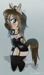 2014 anthro blue_eyes blush breasts brown_hair chibi ear_piercing equine eris eyebrows eyelashes female hair horse lexibutt long_hair looking_at_viewer mammal marefurryfan nipples piercing plain_background pony rubber shadow solo standing stockings
Rating: Explicit
Score: 5
User: Finchmaster
Date: February 23, 2014