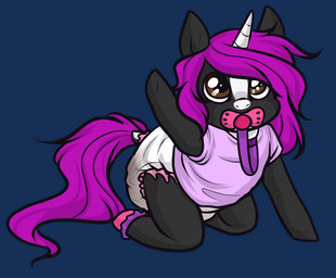 ambiguous_gender anthro clothed clothing crawling diaper feces fur hair horn looking_at_viewer object_in_mouth pacifier pacifier_clip pacifier_in_mouth scatplay shirt simple_background soiled_diaper soiling solo topwear transparent_background unclean_diaper used_diaper wearing_diaper young young_anthro monsterbunny 2016 alpha_channel archived_source digital_drawing_(artwork) digital_media_(artwork)