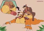 anal anal_penetration anthro anthro_on_anthro anthro_penetrated anthro_penetrating anthro_penetrating_anthro anus armpit_hair backsack ball_size_difference ball_tuft balls barazoku beard biceps big_balls big_butt big_pecs big_penis black_claws black_hair blush bodily_fluids body_hair bracelet brown_body brown_fur brown_hair bubble_butt butt butt_grab butt_hair butt_size_difference cigarette clawing_floor claws close-up cocky cocky_smile cutaway darkened_balls darkened_genitalia deltoids drooling duo erection eyebrows facial_hair fangs feet foot_on_butt from_behind_position fur genital_fluids genitals glans glistening glistening_butt grin hair hairy hairy_balls hand_on_butt humanoid_genitalia humanoid_penis intraspecies jewelry larger_male larger_penetrated looking_at_another looking_at_partner looking_pleasured looking_up lying male male/male male_penetrated male_penetrating male_penetrating_male manly mostly_nude muscular muscular_anthro muscular_arms muscular_bottom muscular_male muscular_top necktie necktie_only nipple_piercing nipples on_front on_ground open_mouth open_smile orange_eyes pawpads paws pecs penetration penile penile_penetration penis penis_in_ass penis_size_difference perineum piercing plant precum prone_bone_position saliva sex sharp_teeth shoulder_pads simple_background size_difference small_dom_big_sub small_top_big_bottom smaller_male smile speed_bump_position spiked_bracelet spiked_shoulder_pads spikes spread_arms spread_legs spreading tail tail_tuft teeth thick_eyebrows thick_thighs thrusting tongue tongue_out triceps tuft yellow_sclera unrealrui activision crash_bandicoot_(series) pinstripe_potoroo tiny_tiger dasyuromorph macropod mammal marsupial potoroo recently_extinct_species thylacine absurd_res hi_res