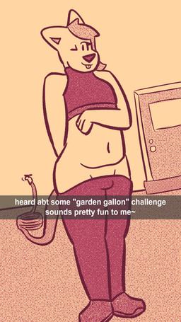 ambiguous_gender anthro caption caption_box challenge challenge_bet duochrome enema hose hose_in_butt implied_inflation leggings_down mostly_nude outside solo nightlymoxie snapchat moxie_(nightlymoxie) domestic_cat felid feline felis mammal 4k 9:16 absurd_res halftone hi_res nonbinary_(lore)