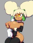 anthro areola balls big_breasts breast_play breasts brown_body clothed clothing disembodied_penis duo female genitals huge_breasts humanoid_genitalia humanoid_penis kneeling male male/female nipples penis pokemorph puffy_areola sex thick_thighs titfuck white_body yellow_eyes greepurl nintendo pokemon celes_(celes_the_whim) gardevoir generation_3_pokemon generation_5_pokemon humanoid pokemon_(species) whimsicott absurd_res hi_res