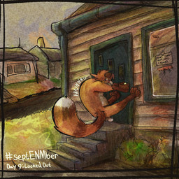 anthro balls building door embarrassed front_door fur genitals grunting house key locked_out male nude orange_body orange_fur outdoor_nudity outside public public_nudity sign solo sound_effects stairs straining suburbs tail kittee_mortis septenmber ailurid mammal red_panda 1:1 digital_media_(artwork) hi_res