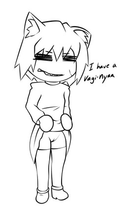 boots cigarette cigarette_in_mouth clothed clothing dress eyes_closed fangs female footwear genitals hair inner_ear_fluff legwear no_underwear object_in_mouth raised_clothing raised_dress shoes short_hair solo stockings teeth text tuft vulva drawpilot tsukihime type-moon neco-arc neco-arc_chaos animal_humanoid cat_humanoid felid felid_humanoid feline feline_humanoid humanoid mammal mammal_humanoid neco_spirit english_text monochrome