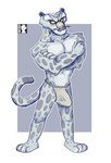 anthro bulge clothing humanoid_penis_outline male pecs simple_background solo underwear whiskers yellow_eyes syforg dreamworks kung_fu_panda tai_lung_(kung_fu_panda) felid leopard mammal pantherine snow_leopard absurd_res hi_res