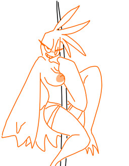 anthro anthrofied areola beakless bedroom_eyes blush breasts clothing dancing female half-closed_eyes narrowed_eyes nipples non-mammal_breasts panties pole pole_dancing seductive solo stripper underwear the_weaver five_nights_at_freddy's five_nights_at_freddy's_2 roommates:motha scottgames chiclet_(roommates) toy_chica_(fnaf) avian bird chicken galliform phasianid