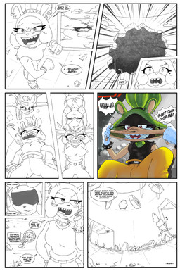 anthro dialogue diving duo female musical_note musical_symbol possession sharp_teeth smug stretching_face suiting surprised symbol teeth text dangomango idw_publishing sega sonic_the_hedgehog_(comics) sonic_the_hedgehog_(idw) sonic_the_hedgehog_(series) noire_penumbra surge_the_tenrec afrosoricid bat mammal tenrec 2024 absurd_res colored comic english_text hi_res monochrome