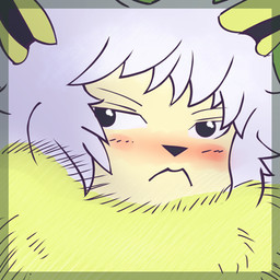 ambiguous_gender anthro anthrofied black_eyes black_nose blush fur hair looking_at_viewer pokemorph solo white_hair yaoimeowmaster nintendo pokemon chase_forte eeveelution generation_1_pokemon jolteon pokemon_(species) 1:1 2015 digital_drawing_(artwork) digital_media_(artwork) icon low_res