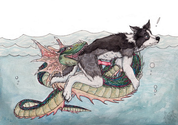 ambiguous_gender anatomically_correct anatomically_correct_genitalia anatomically_correct_penis animal_genitalia animal_penis anthro anthro_on_feral bestiality black_body black_fur black_nose blue_body blue_eyes blue_scales blush bubble canine_genitalia canine_penis cheek_frill duo erection feral fur genitals green_body green_scales knot male male/ambiguous mouth_closed nude partially_submerged penis red_body red_penis red_scales scales side_view white_body white_fur kola_(artist) aquatic border_collie canid canine canis collie domestic_dog herding_dog mammal pastoral_dog sheepdog 2021 dated painting_(artwork) traditional_media_(artwork) traditional_painting_(artwork) traditional_watercolor_(artwork) watercolor_(artwork)