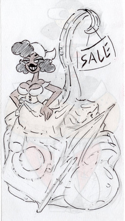 belly big_belly breasts female huge_belly object_vore overweight simple_background solo split_form text vore shar0makai aquatic eel fish gulper_eel merfolk 2024 absurd_res hi_res sketch traditional_media_(artwork)