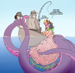 after_vore belly big_belly blue_background boat breasts female female_pred group huge_belly male overweight simple_background text underwater vehicle vore water watercraft frakass cephalopod coleoid humanoid marine mollusk octopodiform octopus octopus_merfolk 2021 english_text hi_res