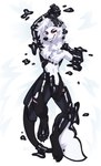 ambiguous_gender anthro body_pillow fur goo_transformation latex liquid_latex pillow slime solo transformation white_body white_fur maefeline staggy goo_creature absurd_res digital_media_(artwork) hi_res