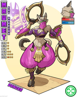 5_fingers 5_toes anthro bottomwear breasts chakram cleavage cleavage_cutout clothed clothed_anthro clothed_female clothing cutout dancer_outfit digit_ring dipstick_tail eyebrows feet female fingers gameplay_mechanics green_sclera gui health_bar holding_melee_weapon holding_object holding_weapon jewelry mana_bar markings melee_weapon navel pants purple_clothing purple_veil ring smile solo stats tail tail_markings text toe_ring toes translucent translucent_bottomwear translucent_clothing translucent_pants translucent_veil veil weapon ceehaz dog_knight_rpg domestic_cat felid feline felis mammal 2026 4:5 absurd_res english_text hi_res