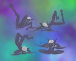 anthro bat butt claws digital_media_(artwork) feet hi_res humanoid male mammal megabat multiple_poses nude pose simple_background solo soots zatar_arts