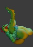 anthro autofellatio balls big_balls big_butt big_penis butt curling_toes erection eye_contact eye_roll feet foreskin genitals gesture hand_gesture huge_penis hyper hyper_genitalia hyper_penis looking_at_another male male/male masturbation oral oral_masturbation penile penile_masturbation penis pointing smile smirk solo tongue tongue_out thelukeewarmmm epic_games fortnite lizzik_(fortnite) humanoid scalie blender_(artwork) digital_media_(artwork) hi_res warm_colors