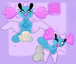 abdominal_bulge anthro areola blue_body bodily_fluids bodily_fluids_in_pussy bow_(feature) choker clothing cum cum_in_pussy cum_inflation cum_inside duo ejaculation female flat_chested from_behind_position generation_2_pokemon genital_fluids genitals hi_res inflation jewelry leggings legwear male male/female mekuva navel necklace nintendo nipples nude onomatopoeia penetration penile penis pokemon pokemon_(species) poppy_(mekuva) puffy_nipples sex short_stack size_difference sound_effects sweat text thigh_highs white_eyes wooper