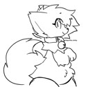 ambiguous_gender anthro fur hair kemono looking_at_viewer paws solo spinning tail whiskers pinkpoffinz puffi_(pinkpoffinz) canid canine domestic_cat felid feline felis fox hybrid mammal 2023 animated black_and_white digital_media_(artwork) loop monochrome no_sound short_playtime unfinished webm