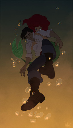 5_fingers air_bubble asphyxiation biped black_hair blue_eyes bubble clothing dark death drowning duo eyebrows female fin fingers fish_tail green_tail hair human_focus legless male mermaid_tail not_furry_focus purple_eyes red_hair split_form tail tail_fin underwater water hellcorpceo disney disney_princess the_little_mermaid_(1989) ariel_(disney) prince_eric_(disney) animal_humanoid aquatic aquatic_humanoid fish fish_humanoid human humanoid humanoid_merfolk mammal merfolk 2012
