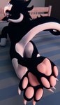 3_toes anthro bed claws feet foot_fetish foot_focus furniture looking_at_viewer lying lying_on_bed male on_bed on_front pawpads paws soles solo toe_claws toes azerta56 blender_cycles kozery_(azerta56) wickerbeast 2024 3d_(artwork) absurd_res blender_(artwork) digital_media_(artwork) hi_res