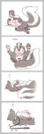 6_breasts 6_nipples anthro areola autofellatio balls big_breasts biped black_body black_fur black_nose blush bodily_fluids border breasts breath collar countershade_fur countershade_neck countershade_torso countershading erection eyes_closed front_view fur gender_transformation genital_fluids genitals grey_border herm human_to_feral intersex leash looking_down_at_self lying markings masturbation mth_transformation mti_transformation multi_breast multi_nipple nipples nude on_back oral oral_masturbation pawpads penile penile_masturbation pink_pawpads pussy question_mark side_view simple_background sitting sitting_on_ground solo species_transformation spread_legs spreading supernumerary_breasts text transformation transformation_sequence vaginal_fluids white_background white_body white_countershading white_markings strawberrytfs ian_(secretskunk) mammal mephitid skunk 2019 artist_name colored comic english_text hi_res shaded