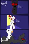 3_panel_comic anthro black_penis blush doll duo genitals grey_body male male/male penis red_eyes sex white_body karm4z 2spot_studio bloody_bunny_(series) bloody_bunny dark_rabbit_(bloody_bunny) animate_inanimate lagomorph leporid living_doll mammal rabbit 2024 2:3 absurd_res hi_res