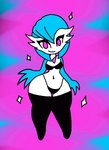 breasts clothing female legwear not_furry solo stockings thick_thighs thigh_gap underwear wide_hips haydendjredskin nintendo pokemon gardiehayden gardevoir generation_3_pokemon humanoid pokemon_(species) animated short_playtime