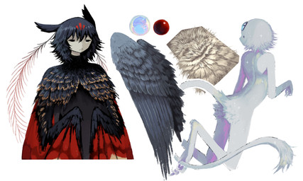 ambiguous_gender ambiguous_humanoid black_body black_ears black_feathers black_hair black_wings butt_tuft duo feathered_wings feathers fur grey_wings hair monotone_body monotone_fur mouth_closed multicolored_body multicolored_feathers multicolored_hair multicolored_wings red_body red_feathers red_wings tan_body tan_fur tuft two_tone_hair white_body white_fur white_skin winged_arms wings yellow_body yellow_feathers jejejunum european_mythology greek_mythology mythology pest_(jejejunum) secret_(jejejunum) animal_humanoid arthropod arthropod_humanoid avian bat bat_humanoid dragon dragon_humanoid harpy humanoid hybrid insect insect_humanoid lepidopteran lepidopteran_humanoid mammal mammal_humanoid moth_humanoid mythological_avian mythological_creature mythological_scalie nethermare scalie 2025 5:3 digital_media_(artwork) digital_painting_(artwork) half-length_portrait hi_res multiple_images painting_(artwork) portrait shaded