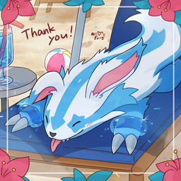 ambiguous_gender ball beach beach_ball chair feral floppy_ears flower furniture inflatable long_ears lounge_chair one_ear_up plant sleeping solo text tropical_beverage nekogyo122 nintendo pokemon jet_the_linumarill azumarill galarian_form galarian_linoone generation_2_pokemon generation_8_pokemon hybrid_pokemon pokemon_(species) regional_form_(pokemon) 1:1 hi_res