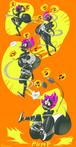 3_toes anthro arthropod_webbing bdsm bondage bound breasts cleave_gag feet female gag gagged genitals hair multi_eye nipples non-mammal_breasts nude open_mouth orange_background paws simple_background smile solo spider_web toes vulva web_bondage web_gag oddjuice arachnid arthropod spider 2019 digital_media_(artwork) hi_res