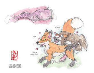 anal anal_orgasm anal_penetration animal_genitalia animal_penis bodily_fluids canine_genitalia canine_penis cum cum_in_ass cum_inside cum_on_grass cum_on_penis cumshot digitigrade duo ejaculation erection feral feral_on_feral feral_penetrated feral_penetrating feral_penetrating_feral genital_fluids genitals hands-free interspecies knot knotted_penis larger_penetrated male male/male male_penetrated male_penetrating male_penetrating_male orgasm penetration penis quadruped sex size_difference size_play fennec_(artist) the_wild_robot brightbill_(the_wild_robot) fink_(the_wild_robot) anatid anseriform anserine avian bird canid canine fox goose mammal painting_(artwork) sketch traditional_media_(artwork) watercolor_(artwork)