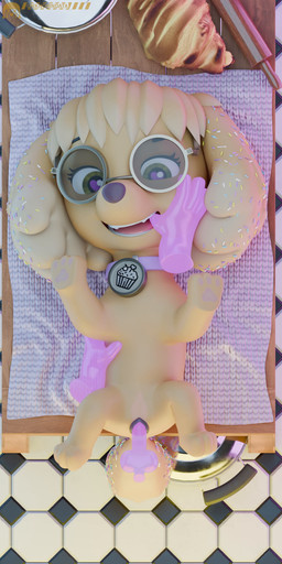 animal_genitalia animal_penis animal_vulva canine_genitalia canine_penis canine_vulva collar disembodied_hand disembodied_penis eyewear female feral finger_in_mouth floating_hands front_view fur furniture genitals ghost_hand glasses heart_eyes heart_symbol inside on_table open_mouth penetration penis solo table tail translucent translucent_penis vaginal vaginal_penetration vulva yellow_body yellow_eyes yellow_fur young young_feral unknowndata paw_patrol fan_character sugar_flake_(unknowndata) bird_dog canid canine canis cocker_spaniel domestic_dog hunting_dog mammal mixed_breed spaniel 1:2 3d_(artwork) 3d_animation absurd_res animated digital_media_(artwork) hi_res no_sound short_playtime video