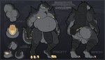 3_toes 5_fingers anthro anus balls belly big_belly big_butt big_penis big_tail black_body black_penis butt feet fingers genitals grey_body male nipples open_mouth overweight overweight_male penile_spines penis puffy_anus scales spikes spines tail text toes yellow_nipples reptilligator mythology danzer_(reptilligator) alligator alligatorid crocodilian dragon hybrid mythological_creature mythological_scalie reptile scalie absurd_res digital_media_(artwork) english_text hebrew_text hi_res