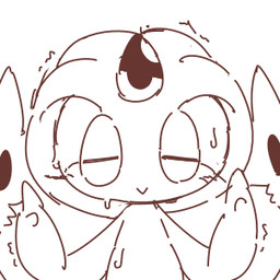 bodily_fluids simple_background solo sweat crepix nintendo pokemon generation_4_pokemon legendary_pokemon pokemon_(species) uxie 1:1 2015 low_res