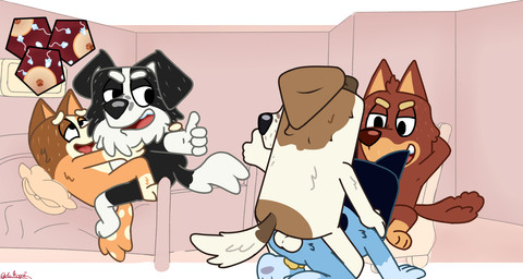 anal anal_penetration anthro bedroom cuck_chair duo fellatio female group group_sex impregnation male male/female male/male oral penetration penile sex sperm_cell trio vaginal vaginal_penetration dokapi bluey_(series) celtic_mythology european_mythology mythology bandit_heeler chilli_heeler jack's_dad_(bluey) mackenzie's_dad_(bluey) rusty's_dad_(bluey) australian_cattle_dog border_collie canid canine canis cattledog collie domestic_dog herding_dog hunting_dog jack_russell_terrier kelpie mammal mythological_creature mythological_equine pastoral_dog sheepdog terrier unfinished