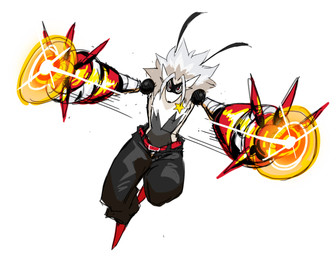 ambiguous_gender anthro arm_cannon belt bottomwear chest_tuft clothed clothing cybernetic_arm cybernetic_limb elemental_manipulation fire fire_manipulation footwear fur grey_body grey_fur grey_hair hair mask mechanical_arm pants red_eyes simple_background star topless tuft wearing_mask white_background white_body white_fur inget bandai_namco digimon digimon_(species) mammal wolvermon 2025 colored_sketch hi_res sketch