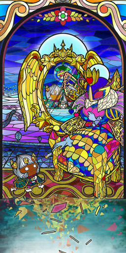 2_horns 6_hands 8_eyes amazing_background antennae_(anatomy) anthro armless arthropod_abdomen breasts broken_glass brown_body brown_skin chair crown cute_fangs detailed_background dimension_mirror_(kirby) duo empty_eyes eyes_closed fangs female floating_hands full_moon furniture glass hair headgear heart_symbol horn insect_wings legless male mirror moon mouthless multi_eye multi_hand night reflection scarf solo stained_glass star_polygon stinger teeth throne unusual_anatomy unusual_eye_placement white_eyes white_hair wings rens3575 kirby:_triple_deluxe kirby_(series) nintendo queen_sectonia queen_sectonia_(original_form) taranza arachnid arthropod humanoid hymenopteran insect spider spidr wasp 2026 absurd_res detailed digital_drawing_(artwork) digital_media_(artwork) hi_res multiple_scenes