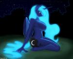 2013 anthro anthrofied blue_fur blue_hair breasts cutie_mark equine female friendship_is_magic fur glowing_hair hair hobbsmeerkat horn horse kneeling looking_at_viewer my_little_pony night nipples nude outside pony princess_luna_(mlp) solo winged_unicorn wings
Rating: Questionable
Score: 18
User: Falord
Date: September 11, 2013