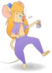 alcohol anthro areola balancing beer beverage drunk exhibitionism female nipple_slip nipples solo substance_intoxication tipsy teot chip_'n_dale_rescue_rangers disney gadget_hackwrench mammal mouse murid murine rodent hi_res