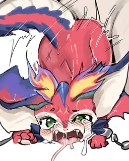 ambiguous_fluids anal anal_penetration ass_up big_ears blush blush_lines bodily_fluids bound chain crying dominant drooling duo feral fire flaming_horn forced frown green_eyes larger_dom male male/male pawpads paws penetration purple_body purple_scales rape red_body red_scales saliva saliva_string scales scratches sex simple_background size_difference spikes spikes_(anatomy) sweat tail tan_body tan_scales tears thick_tail white_background wings young pia_(artist) league_of_legends mythology riot_games tencent smolder_(lol) dragon human imperial_dragon_(lol) mammal mythological_creature mythological_scalie scalie 4:5 absurd_res hi_res