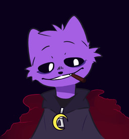 alternate_universe anthro black_background cigarette cigarette_in_mouth clothing hoodie male object_in_mouth red_smoke simple_background smile smoke solo topwear arts_dust mob_entertainment poppy_playtime smiling_critters catnap_(poppy_playtime) critters_(poppy_playtime) domestic_cat felid feline felis mammal