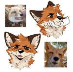 bared_fangs blep brown_eyes countershade_fur countershading feral fur holding_muzzle looking_at_viewer male quadruped reference_image solo tongue tongue_out white_body white_countershading white_fur yellow_body yellow_fur yellow_sclera atkaso canid canine fox mammal red_fox true_fox 2024 digital_media_(artwork) hi_res