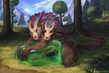 bone bone_mask feathers foreskin forest genitals grass green_slime grip male mask penetration penis plant skull skull_mask slime translucent translucent_body tree wet conditional_dnp reddyrennard mythology terraria witch_doctor_(terraria) dragon lihzahrd mythological_creature mythological_scalie scalie 3:2 hi_res