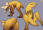 anus banana butt claws erection eyeless feet feral food fruit genitals male multiple_poses nude open_mouth paws penis plant pose presenting presenting_penis simple_background solo teeth toe_claws toes keadanger scp_foundation scp-2761 food_creature reptile scalie hi_res multiple_images