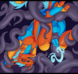 anal anal_penetration anthro balls blue_body blue_cum blue_fur blue_penis bodily_fluids colored_cum cum cum_while_penetrated cumshot ejaculation fur genital_fluids genitals glowing glowing_body glowing_cum glowing_eyes glowing_fur machine male oral oral_penetration orange_body orgasm penetration penis red_eyes screen screen_face sex solo suspended_via_tentacles suspension synthetic tail tentacle_in_ass tentacle_in_mouth tentacle_on_penis tentacle_penetration tentacle_sex tentaclejob tentacles tongue tongue_out unusual_bodily_fluids unusual_cum unusual_genital_fluids upside_down yellow_body teratophilia_(artist) tych0 robot synth_(vader-san) 2021 hi_res