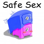 black_text blue_body blush duo female from_behind_position handle humor intraspecies male male/female not_furry pink_body pun quadruped safe_(container) safe_sex sex shadow simple_background standing suggestive text the_truth visual_pun what white_background unknown_artist animate_inanimate 1:1 comic_sans digital_media_(artwork) english_text lol_comments meme