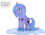 abuse blue_body blue_eyes blue_feathers blue_hair cutie_mark english_text equid equine feathered_wings feathers female feral friendship_is_magic hair hasbro horn humor joke long_hair mammal my_little_pony mythological_creature mythological_equine mythology princess_luna_(mlp) quadruped sad short_hair simple_background solo tail text unknown_artist wet white_background winged_unicorn wings