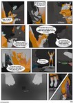 anthro bdsm cage chastity_device collar dominant duo furry_comic furry_yaoi kidnapping leash male male/male master petplay roleplay slave submissive text icehuskagon canid canine canis fox mammal wolf absurd_res comic english_text hi_res