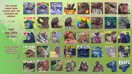 accessory age_difference anthro balls big_balls big_muscles big_penis bodily_fluids body_hair bone butt curious dripping ear_piercing ear_ring echo_(jungle_book) erect_nipples erect_tail erection facial_chain_piercing facial_hair feet female fingers flaccid flexing flexing_bicep flexing_both_biceps flexing_muscles forest fur genital_fluids genitals gesture group hair hair_accessory hairless hand_gesture handjob_gesture heart_symbol humanoid_genitalia humanoid_penis india jewelry jungle leaf linked_piercing long_penis male male/male meme_face mohawk muscular muscular_anthro muscular_male mysa_(jungle_book) necklace necklace_only nipple_piercing nipples nose_chain nude nude_anthro nude_male older_male pawpads paws pecs penile penis penis_size_difference piercing plant ring_piercing saggy_balls saliva saliva_on_tongue saliva_string scar scared size_difference slap sleeping smaller_male smile smiling_at_another smiling_at_each_other smiling_at_partner sound_effects sparkles sticker sticker_pack suggestive suggestive_gesture surprised tail tail_motion tailwag telegram_sticker text thug_life tongue tongue_out tree tribal tusks vein veiny_penis vowelless vowelless_sound_effect worried worried_look zzz hotsatyr mythology nintendo patreon pokemon telegram the_jungle_book bagheera_(jungle_book) bhima grey_(hotsatyr) long_(hotsatyr) mowgli nakul nihal phao_(hotsatyr) tabaqui tusk_(hotsatyr) canid canine canis human mammal mythological_canine mythological_creature werecanid werecanine werecreature werewolf wolf english_text hi_res meme