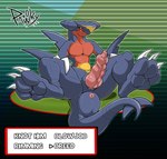 anthro anus feet foot_fetish genitals knot male muscular pawpads paws penis solo pawzzhky mythology nintendo pokemon dragon garchomp generation_4_pokemon mythological_creature mythological_scalie pokemon_(species) scalie hi_res